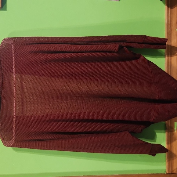 Sheer Rounded Bottom Cardigan - Picture 7 of 7